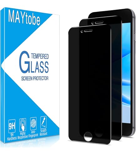 MAYtobe 2 Pezzi Privacy Pellicola Protettiva per iPhone 16 Pro max