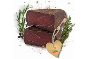 ‎TIROLER BAUERNSTANDL DIE HEIMAT DER TIROLER SCHMANKERL. Tiroler Bauernstandl Hirsch Schinken am Stück [250g] Österreichische Spezialitäten Fleisch & Wurstwaren Schinken geräuchert Südtiroler Spezialitäten Tiroler Speck Schinken Geschenkset Südtiroler Speck