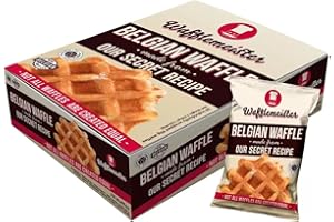 FAKHRI Belgian Waffles – Soft & Fluffy Classic Waffles, Ready to Eat – 28 x 90g Individually Wrapped for Freshness