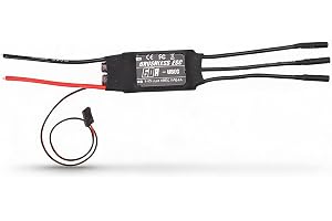 Vvikizy 60A Borstlös ESC, RC Borstlös Motor Elektrisk Hastighetskontroll för 3 Till 6S LiPo-batteri med 5V 4A BEC, för RC Fly