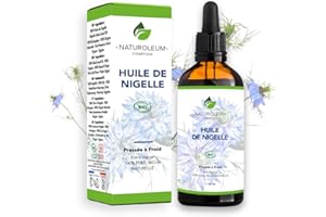 NATUROLEUM HUILE DE NIGELLE 100% BIO, Pure et Naturelle, Pression à Froid, Soins pour Cheveux et Peau (100 ml)