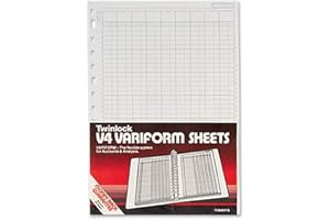 Rexel Twinlock Variform V4 Cash Refill Sheets 7 Columns (75 sheets)