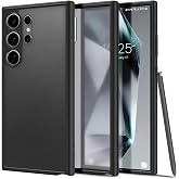 Spigen Galaxy S24 Ultra ile Uyumlu Kılıf Ultra Hybrid Sararmaya Dayanıklı Mat Siyah Şeffaf Kapak - ACS07296 (Spigen TR Garant
