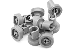 SVOYON Komfortowy kosz górny, uniwersalne kółka do zmywarki – kompatybilne z AEG Electrolux, Privileg, Favorit, Ikea, Zanussi, wytrzymałe, odporne na wysokie temperatury tworzywo sztuczne, połączenie