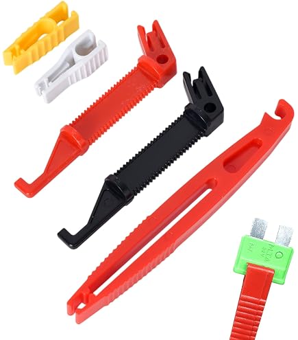 GLEAVI 3-Piece Auto Fuse Puller Tool – Compact Fuse Extractor & Relay Remover, Stainless Steel With PVC Handle, Lightweight Design For Automotive Electrical Work