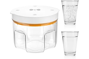 QWORK®Éliminateur de bulles en résine 95 kPa - Chambre à vide pour l'élimination des bulles en 10 minutes - Capacité jusqu'à 2000 ml - Faible bruit <60 dB