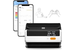 ViATOM Armfit Plus Tensiomètre Bras Électronique avec ECG, Tensiomètre Bras Professionnel, Détection D'arythmie, Tensiomètre Brassard(22-42cm), Connexion Bluetooth pour l'APP