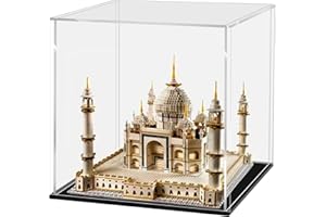Huijintao Vitrine Acrylique, Vitrine Exposition Transparent, Vitrine Figurine, Vitrine pour Collection, vitrine Voiture Miniature pour Figurines, Jouets, Objets de Collection, Noir (10x10x10 cm)