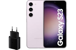 SAMSUNG Galaxy S23, 256GB + Cargador de 45W - Smartphone Android, Batería de 3900 mAh, Smartphone Desbloqueado, Color Rosa (Versión Española)