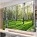 Produktbild 3D Wandbild Benutzerdefinierte 3D Dreidimensionale Wandbild Tapete Wohnzimmer Schlafzimmer Sofa Tv Hintergrundbild Green Birch Forest Photo Wallpaper-250x175cm