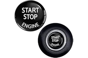 SkinoEu® 2 x 22.9mm 3D Gel Silicona Stickers Pegatinas Botón Interruptor Motor del Comienzo Start Stop Adhesivo Autos Coches De Parada De Arranque KS 29