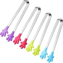 Zuckerzangen-Set – 12 Stück Edelstahl, 11 Cm, Für Eiswürfel, Süßigkeiten & Mehr