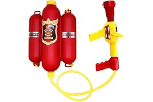 QIANGUANG Feuerwehrmann Rucksack Wasserpistole Blaster Wasser Shooter Strand Spielzeug und Pool Outdoor Sports Spielzeug (Feuerwehrmann)