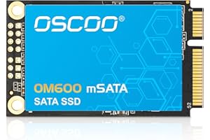 ‎OSCOO OSCOO 512GB mSATA SSD – SATA III 6Gb Interne Festplatte Bis zu 550 MB/s, 3D NAND Flash, Kompatibel mit Laptop, Desktop