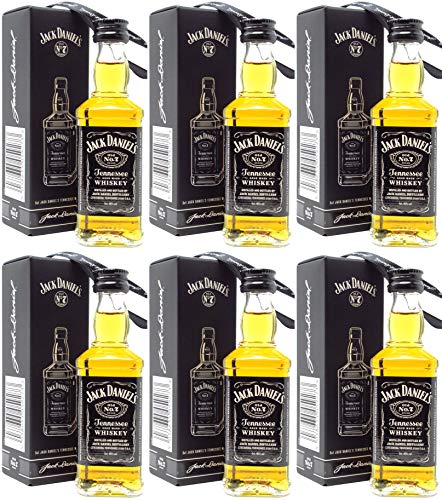 Jack Daniel's Old No.7 Miniature Christmas Tree Decoration x 6 Gift Set