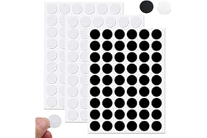 Zulbceo 162 szt. samoprzylepnych zaślepek na śruby, 21 mm, samoprzylepne, otwory na śruby, ochrona podłogi mebli, szafy, drzwi