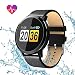 Produktbild Smartwatch, Hizek Q8 Wasserdicht Smart Watch Intelligente Rund Bluetooth Fitness Armbanduhr mit Herzfrequenz / Blutdruck / Schlaf Monitor / SMS-, Anruf-Benachrichtigung Touchscreen für Android Ios Iphone Samsung Sony Huawei Damen Herren (Schwarz)