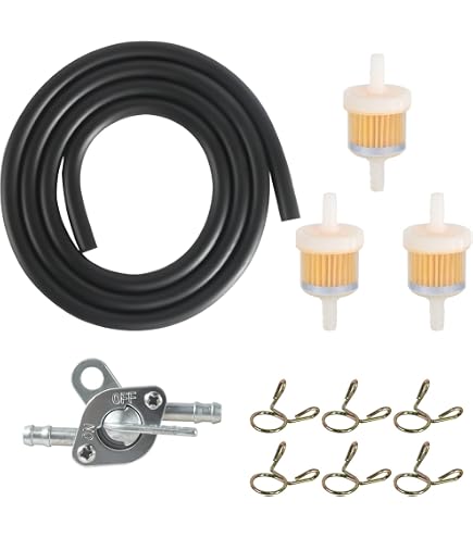 9 Filtri Carburante Di Ricambio Per Echo 131300-56430 – Raccordo 4.8mm, Corpo 9.7mm, Altezza 25.3mm