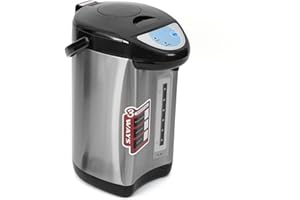 DXQ Distributeur d'eau chaude 4 l - 750 W - En acier inoxydable - Bouilloire chaude - 12 heures - Idéale pour les fêtes et les services - Utilisation domestique - Noir