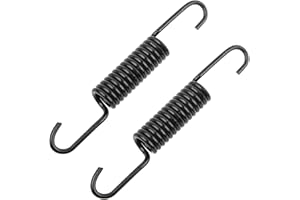 Mokuo Motorcycle Dirt Bike Stand Kickstand Spring Brake Pedal Return Spring Mopeds Scooter Parts - 2Pcs,Black,120MM Length