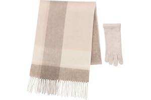 Totes toasties Ladies Cashmere Blend Woven Scarf and Glove Gift Set