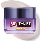 L'Or&eacute;al Paris Revitalift Filler Day N&ordm;1 Moisturizing Cream with SPF 50, 50 | Hyaluronic Acid, Moisturizing Cream with Facial
