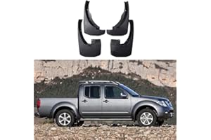 LBPEAN Auto-Schmutzfänger für Nissan Navara Frontier Brute D40 2005–2016 2006 2007 2008 2009 2010 2011 2012 2013 2014 2015 Schutzbleche vorne hinten 4 Kotflügel 4 2015 - Stück.