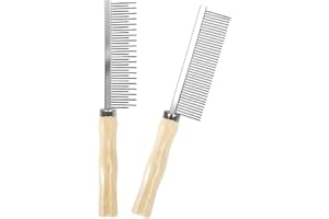 YYTOL Detangling Comb for Cats Dogs, Detangling Pet Hair Grooming Circular Teeth Modified Comb for Long Short Haired Cats Pets 2 Pcs