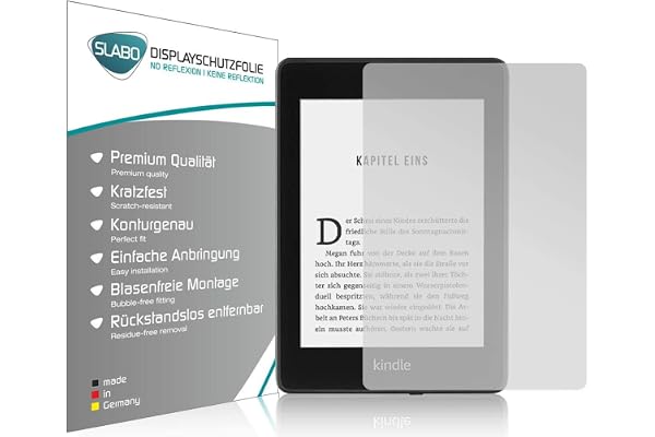 Slabo 2 x Film de Protection d'écran pour Kindle Paperwhite 2018 (10. Generation) Protection écran Film de Protection Film No Reflexion Mat - Anti-Reflets Made in Germany