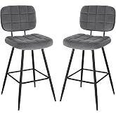 MEUBLE COSY Lot de 2 Chaises de Bar pivotant sur 360°, Tabourets MEUBLE COSY Lot de 2 Chaises de Bar pivotant sur 360°, Tabourets