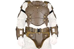 Zhongren Conjunto de chaleco táctico para airsoft, chaleco táctico militar, ajustable, protector de pecho Molle para paintball, equipo de combate, equipo de combate CS modular, cosplay, entrenamiento