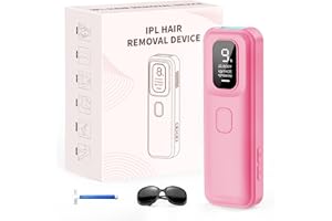 TIIMAGIC IPL Geräte Haarentfernung Laser, Schmerzfreie Haarentfernungsgerät zu Hause, 9 Intelligente Energiestufen für Männer, Frauen, 999,900 Lichtimpulse für Körper, Bikinibereich - kräftiges Rosa