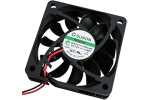 Ventilador 12 V DC 1,53 W 60 x 60 x 15 mm 44,8 m³/h 4700U/Min 44,8 m³/h Sunon MF60151V11000UA99