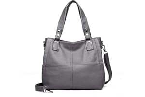 AINUOEY Mujer Bolsos de Mano Casual Bandolera Marca Mediano Totes Antirrobo Hombro Italianos PU Cuero 76618 1 piezas