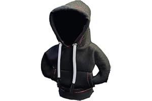 FHIDO Sudadera Cambio De Marchas, Funda De Cubierta De Palanca De Cambios, Hoodie Car Gear Shift Cover, Sudadera para Palanca De Cambios, Sudadera Pomo Coche Regalos Interiores (Negro)
