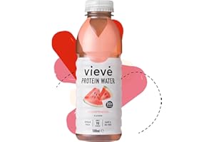 Vieve Protein Water 6X500 ml - Watermelon | 20G Protein, Sugar Free, Fat Free & Dairy Free | A Ready To Drink Alternative To Protein Powders & Shakes | 6 Pack