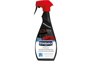STARWAX Pulitore vetroceramica e piani induzione - 500ml - Ideale per pulire le piastre in vetroceramica e induzione - Il Supporto brillante - Senza tracce