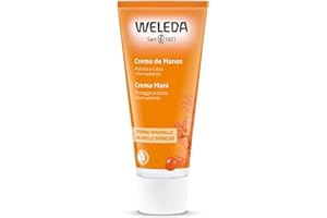 Weleda – Crema de Manos Hidratante de Espino Amarillo, Hidrata y Cuida Intensamente, Rápida Absorción, con Aceite de Sésamo y Espino Amarillo, 100% Natural, Vegano, Pieles Secas – 50 ml
