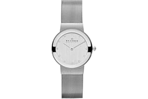 Skagen Reloj para mujer Gitte Lille, movimiento de dos manecillas, caja de 22 mm de acero inoxidable reciclado dorado (al menos un 50%) con correa de malla de acero inoxidable, SKW3043
