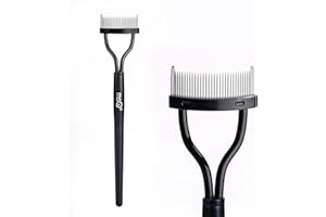 Eyelash Comb MSQ Eyelash Separator Mascara Applicator Eyelash Definer With Comb Cover Arc Designed Cosmetic Brushes Tool Black