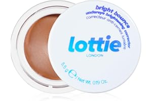 Lottie London Bright Bounce in Deep, Undereye Brightening Corrector, Cream-based Skin-perfecting Concealer, Reduces the Appearance of Dark Circles