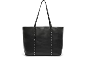 MISAKO Watty bolso shopper con detalles metálicos Mujer - Watty Negro 30 X 44 X 15 cm