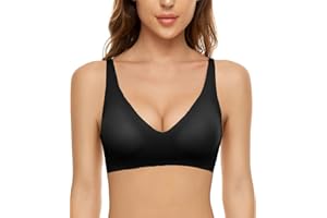 Yutdeng Senza Ferretto Reggiseno Sportivo Intimo da Donna Regiseni a Coppa Morbida Bra Senza Cuciture Bralette Rimovibili Comoda Lisca Cotone Lingerie per Corsa Yoga