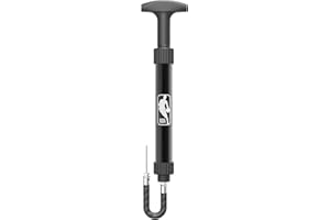 Wilson Pompa per Palloni da Basket NBA AUTHENTIC ALUMINUM PUMP, Alluminio, Nero