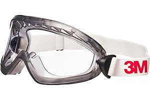 3M Vollsicht-Schutzbrille Serie 2890, abgedichtet, Anti-Fog-Beschichtung, transparentes Acetatglas, 2890SA, Klar