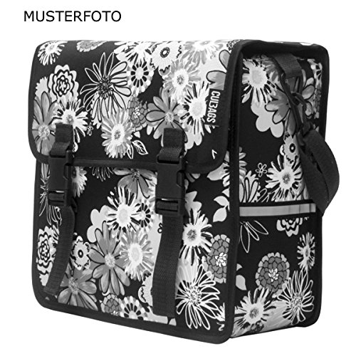 C-BAGS BASIC single CLASSIC Gepäckträger Fahrradtasche Tasche verschiedene Muster Black