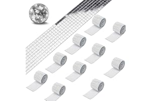 WOOLUCK® 16000 Pièces Mosaique miroir auto-Adhésif,Autocollants Carrés en Mosaïque de Verre Mini Autocollants Miroir pour DIY Disco Party DIY Decor - 5 x 5 mm