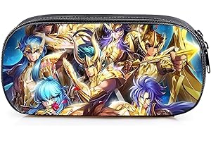 SWZY La Trousse du Garçon,Grand Capacité Papeterie Organisateur,Saint Seiya Capacité Trousse école Pen Fournitures Case Crayon Cartable Boîte Crayons Pouch Papeterie Saint Seiya Pencilcase
