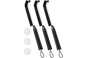 Diboniur Cepillo para Limpiar Juntas 3 Pcs, 3 mm Cepillos Limpieza Hogar con Protector de Punta y 3 Ganchos, Mango Cilíndrico Ergonómico Antideslizante para Alféizares de Ventanas, Grifos