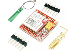 HiLetgo Smallest SIM800L GPRS GSM Breakout Module Quad-Band 850/900/1800/1900MHz SIM Card Slot Onboard with Antenna 3.7~4.2V